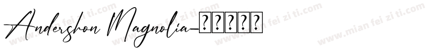 Andershon Magnolia字体转换